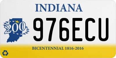 IN license plate 976ECU