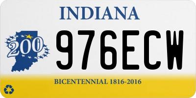 IN license plate 976ECW