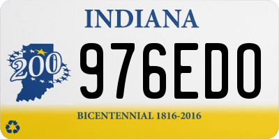 IN license plate 976EDO