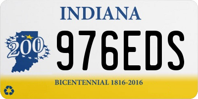 IN license plate 976EDS