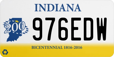 IN license plate 976EDW