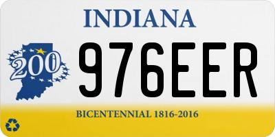 IN license plate 976EER