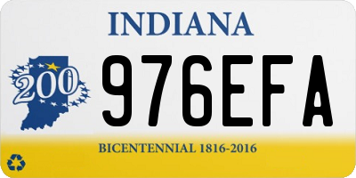 IN license plate 976EFA