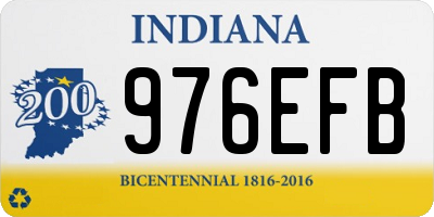 IN license plate 976EFB