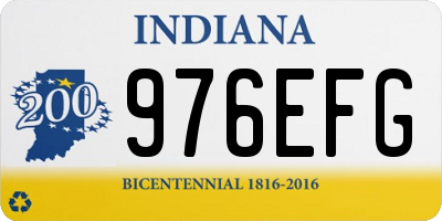 IN license plate 976EFG