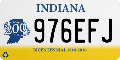 IN license plate 976EFJ
