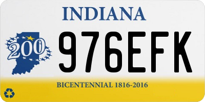 IN license plate 976EFK