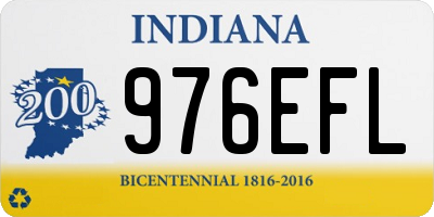 IN license plate 976EFL