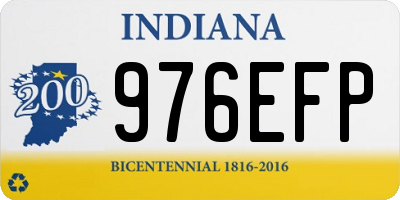 IN license plate 976EFP