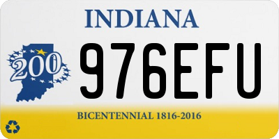 IN license plate 976EFU