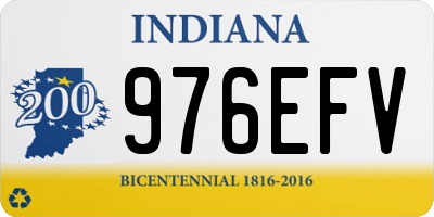 IN license plate 976EFV