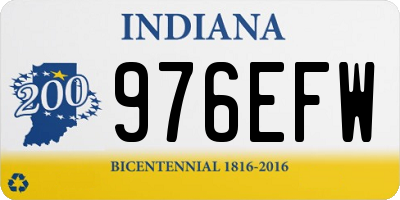 IN license plate 976EFW