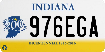 IN license plate 976EGA