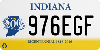 IN license plate 976EGF