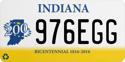 IN license plate 976EGG