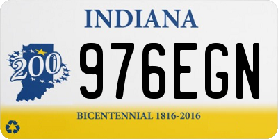 IN license plate 976EGN