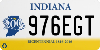 IN license plate 976EGT