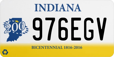IN license plate 976EGV