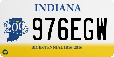 IN license plate 976EGW