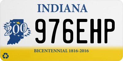 IN license plate 976EHP