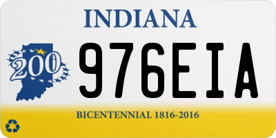 IN license plate 976EIA