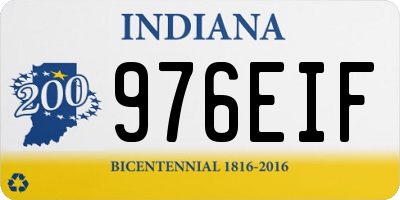 IN license plate 976EIF