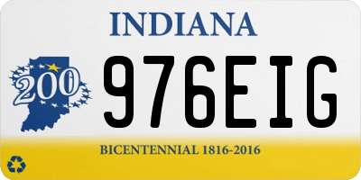 IN license plate 976EIG