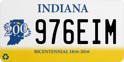 IN license plate 976EIM