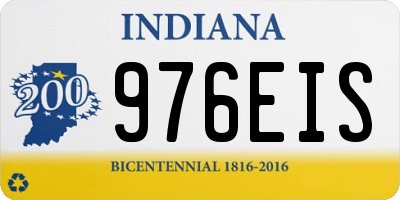 IN license plate 976EIS