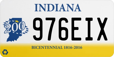 IN license plate 976EIX