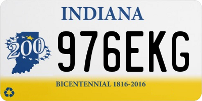 IN license plate 976EKG