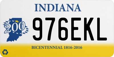 IN license plate 976EKL