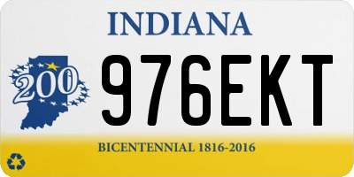 IN license plate 976EKT