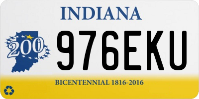 IN license plate 976EKU