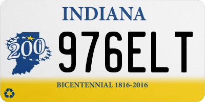IN license plate 976ELT