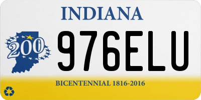 IN license plate 976ELU