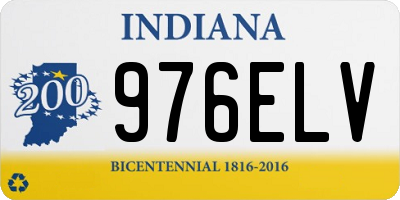 IN license plate 976ELV