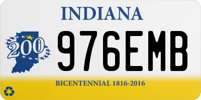 IN license plate 976EMB