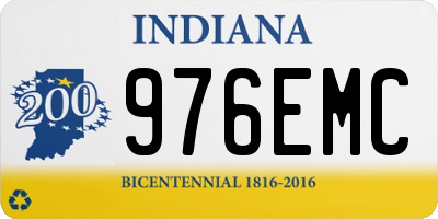 IN license plate 976EMC