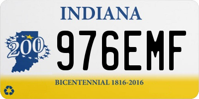 IN license plate 976EMF