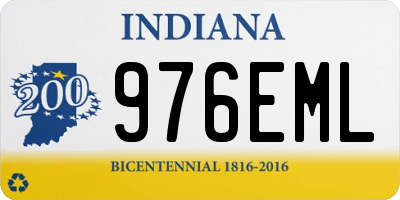 IN license plate 976EML