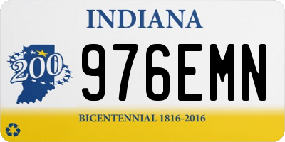 IN license plate 976EMN