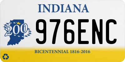 IN license plate 976ENC