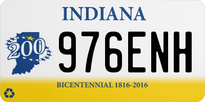IN license plate 976ENH
