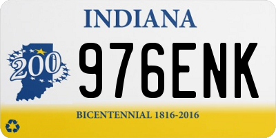 IN license plate 976ENK