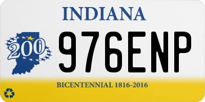 IN license plate 976ENP