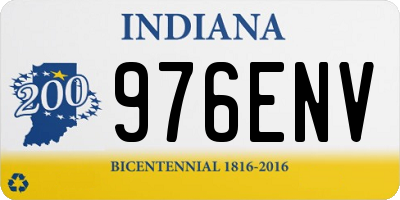 IN license plate 976ENV