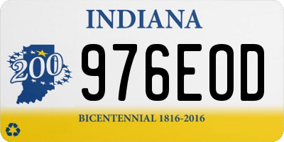 IN license plate 976EOD