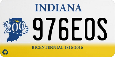 IN license plate 976EOS