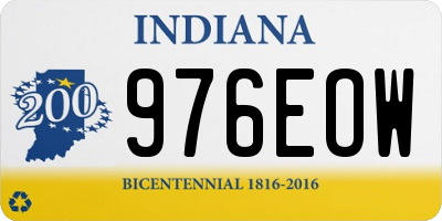 IN license plate 976EOW